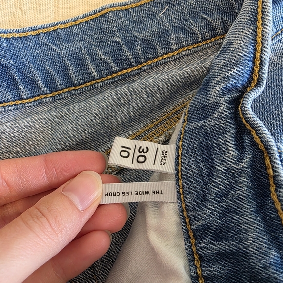 Loft High Rise Wide Leg Crop Jeans 10/30 - Picture 6 of 7